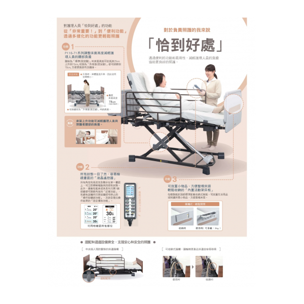 日本Yacoro 3+1馬達電動床