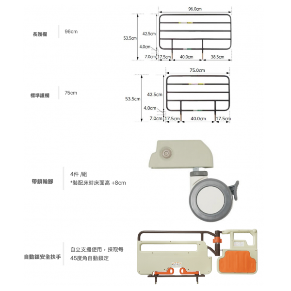 日本Yacoro 3+1馬達電動床